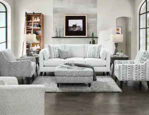 170 Faux Skin Carbon Cocktail Ottoman - Versatile & Stylish Seating for Modern Living Spaces