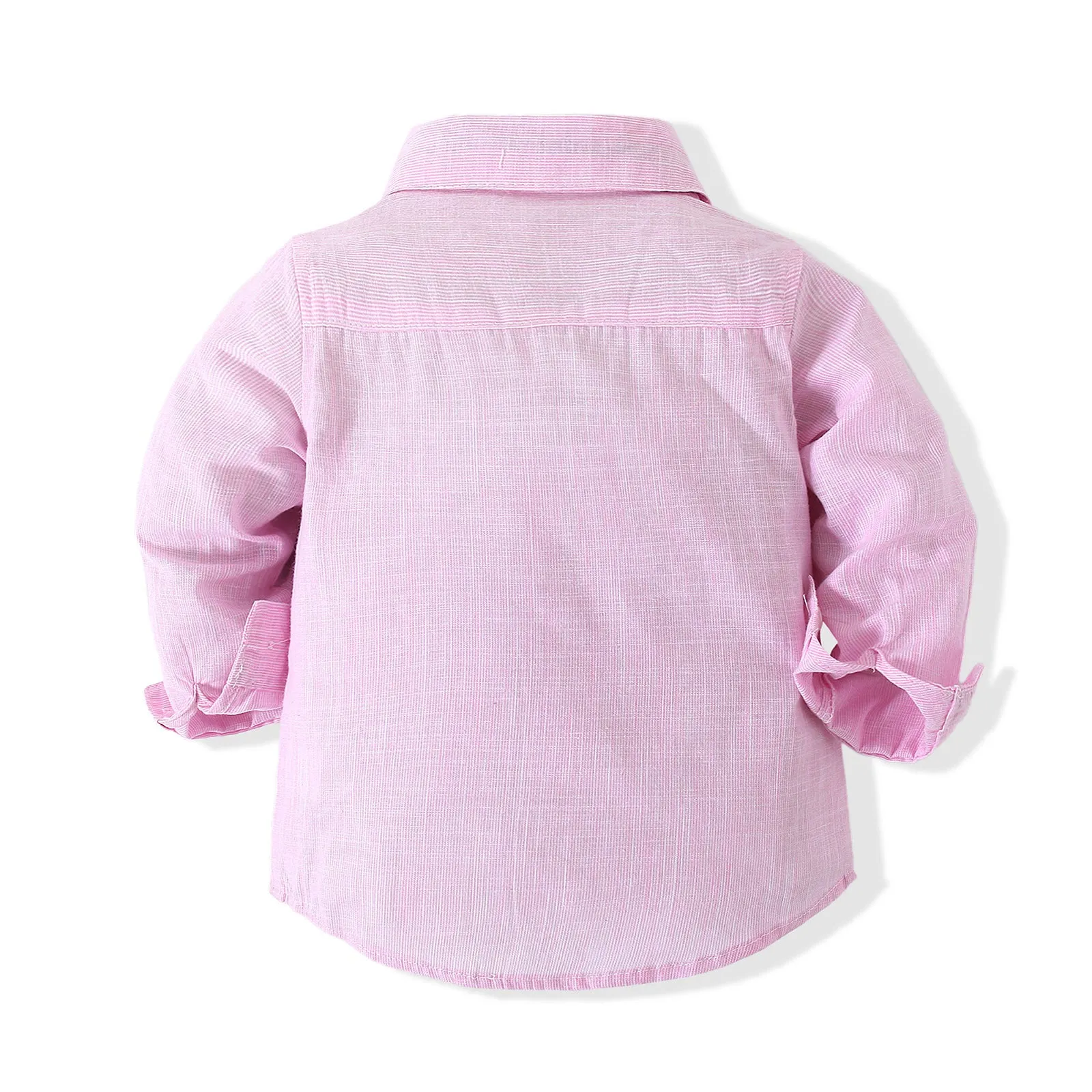 2 Pieces Set Baby Boys Solid Color Bow Shirts And Rompers Wholesale 23030807