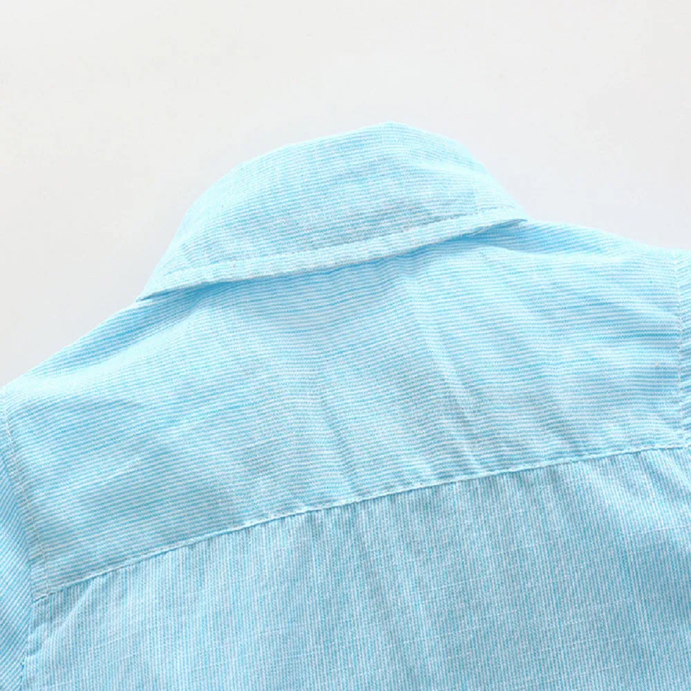 2 Pieces Set Baby Boys Solid Color Bow Shirts And Rompers Wholesale 23030807