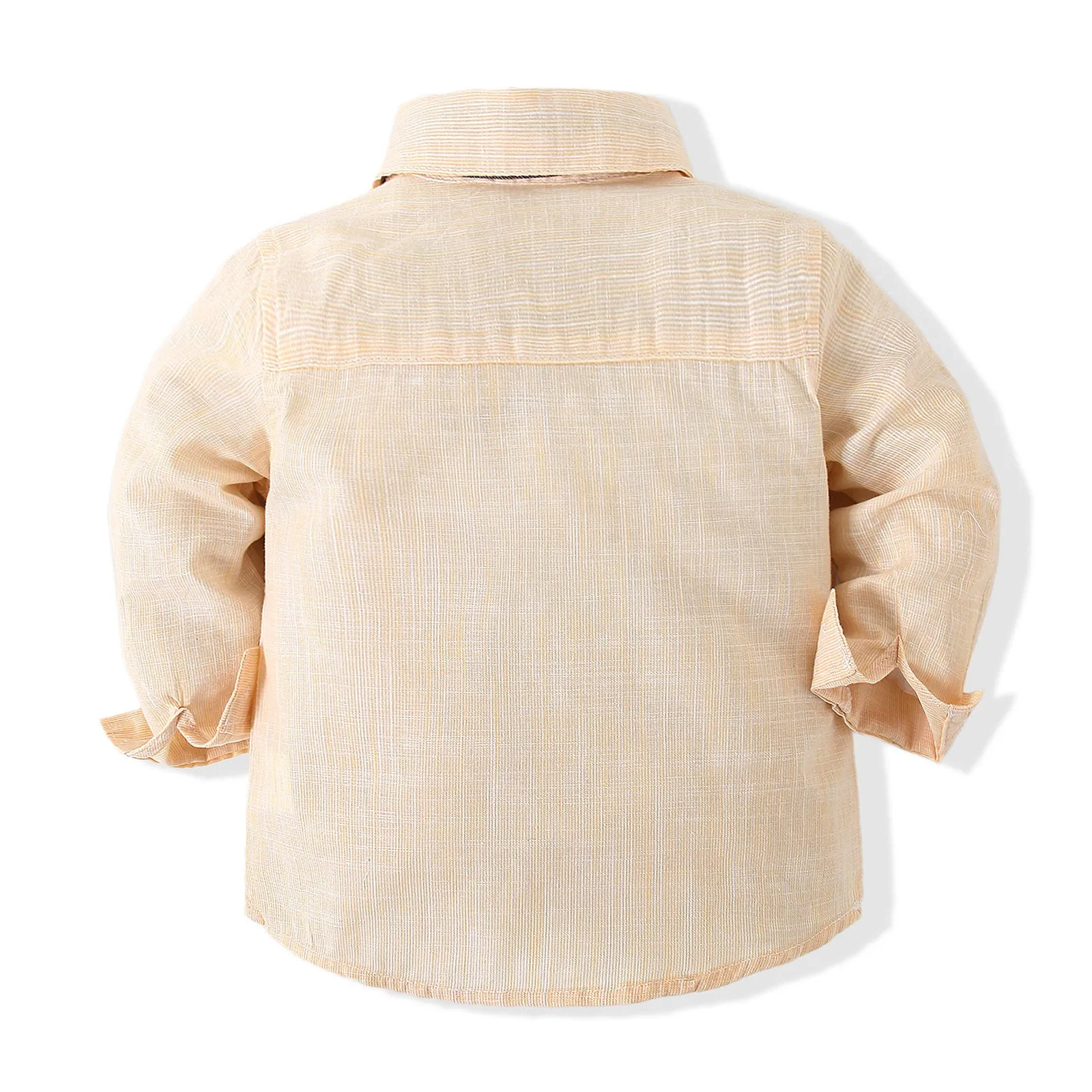 2 Pieces Set Baby Boys Solid Color Bow Shirts And Rompers Wholesale 23030807