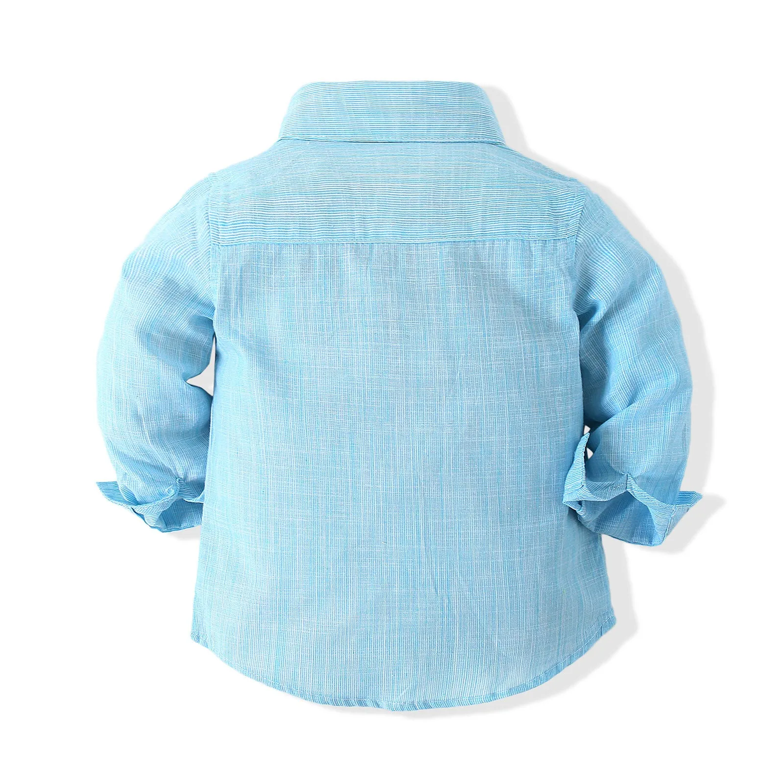 2 Pieces Set Baby Boys Solid Color Bow Shirts And Rompers Wholesale 23030807