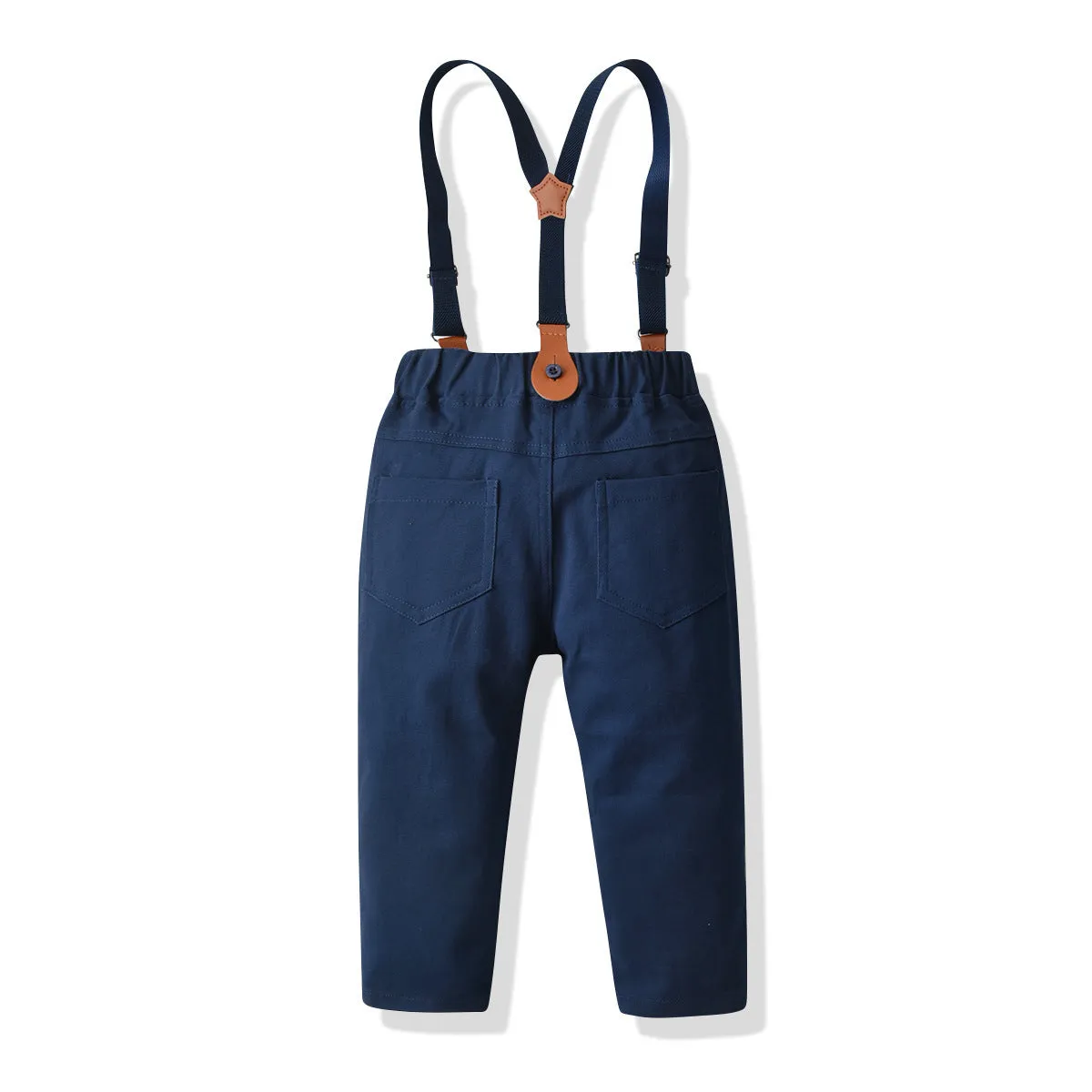 2 Pieces Set Baby Kid Boys Birthday Party Cartoon Bow Print Shirts And Solid Color Jumpsuits Wholesale2 Pieces Set Baby Kid Boys Birthday Party Cartoon Bow Print Shirts And Solid Color Jumpsuits Wholesale 211109306