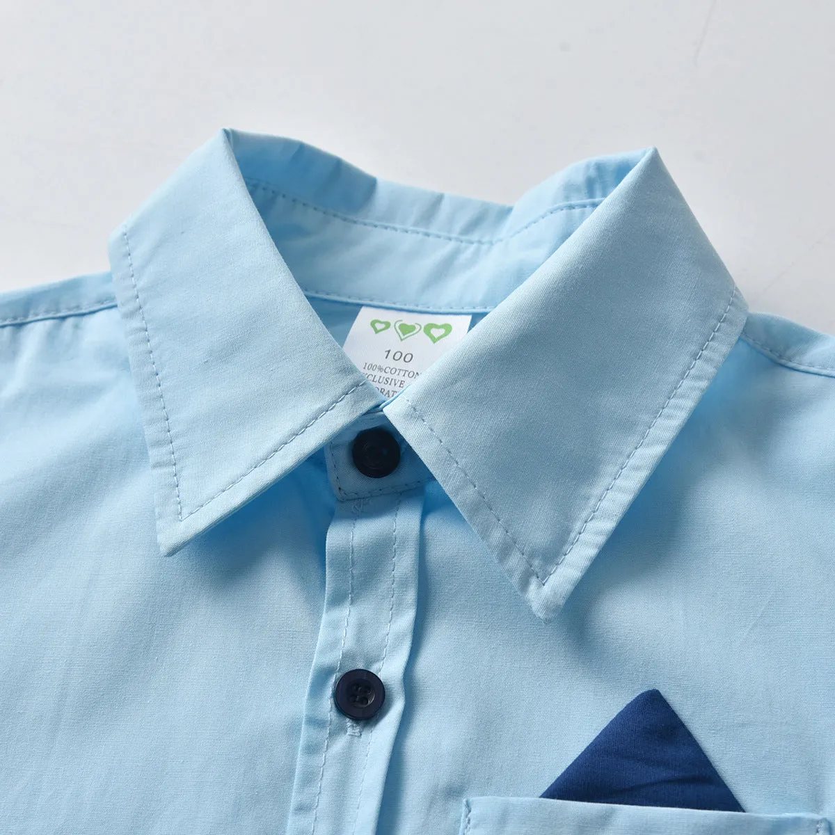 2 Pieces Set Baby Kid Boys Birthday Party Solid Color Bow Shirts And Rompers Wholesale 211109216