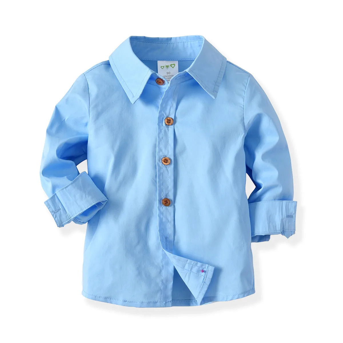 2 Pieces Set Baby Kid Boys Dressy Birthday Party Solid Color Bow Shirts And Pants Wholesale 211109678
