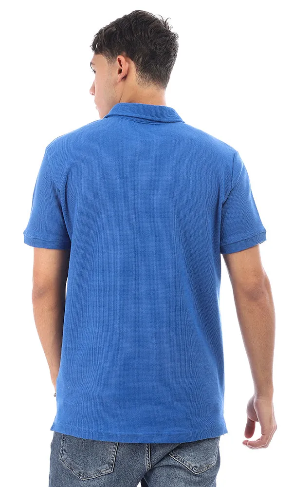 95739 Classic Collar Royal Blue Trendy Polo Shirt