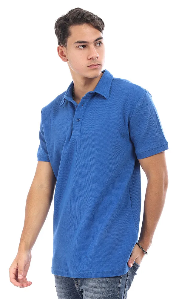 95739 Classic Collar Royal Blue Trendy Polo Shirt
