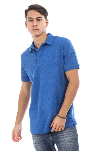 95739 Classic Collar Royal Blue Trendy Polo Shirt