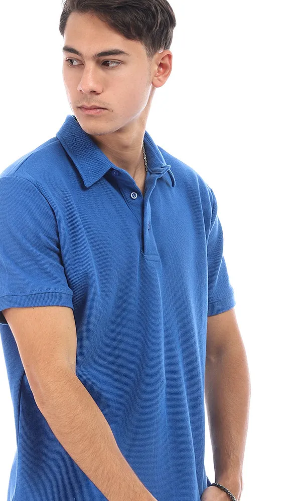 95739 Classic Collar Royal Blue Trendy Polo Shirt