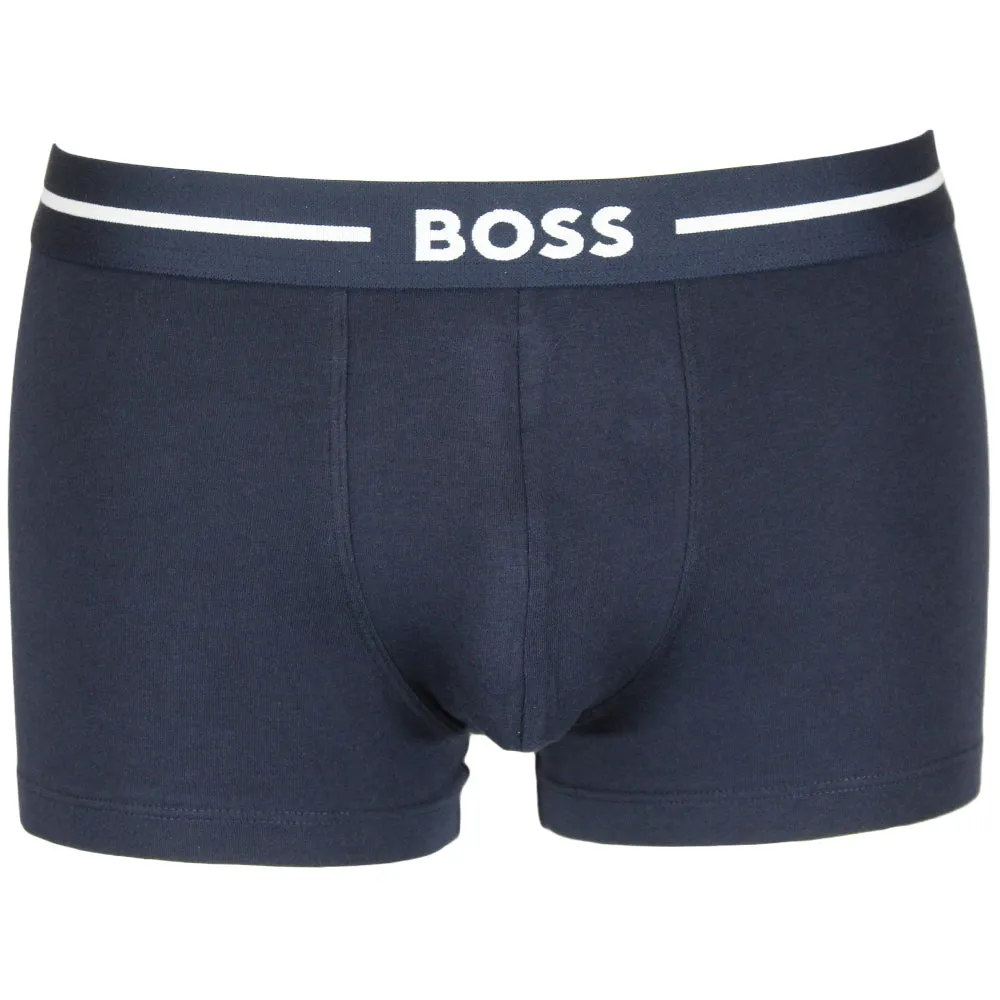 BOSS Men's Bold 3 Pack Trunks - Blue/Navy