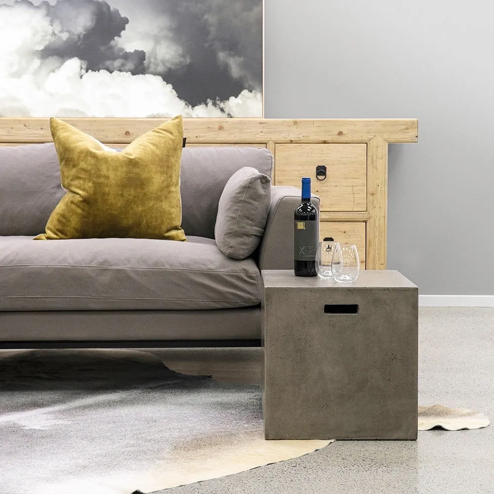 Concrete Cube Side Table / Stool Modern Rustic Minimalist Design