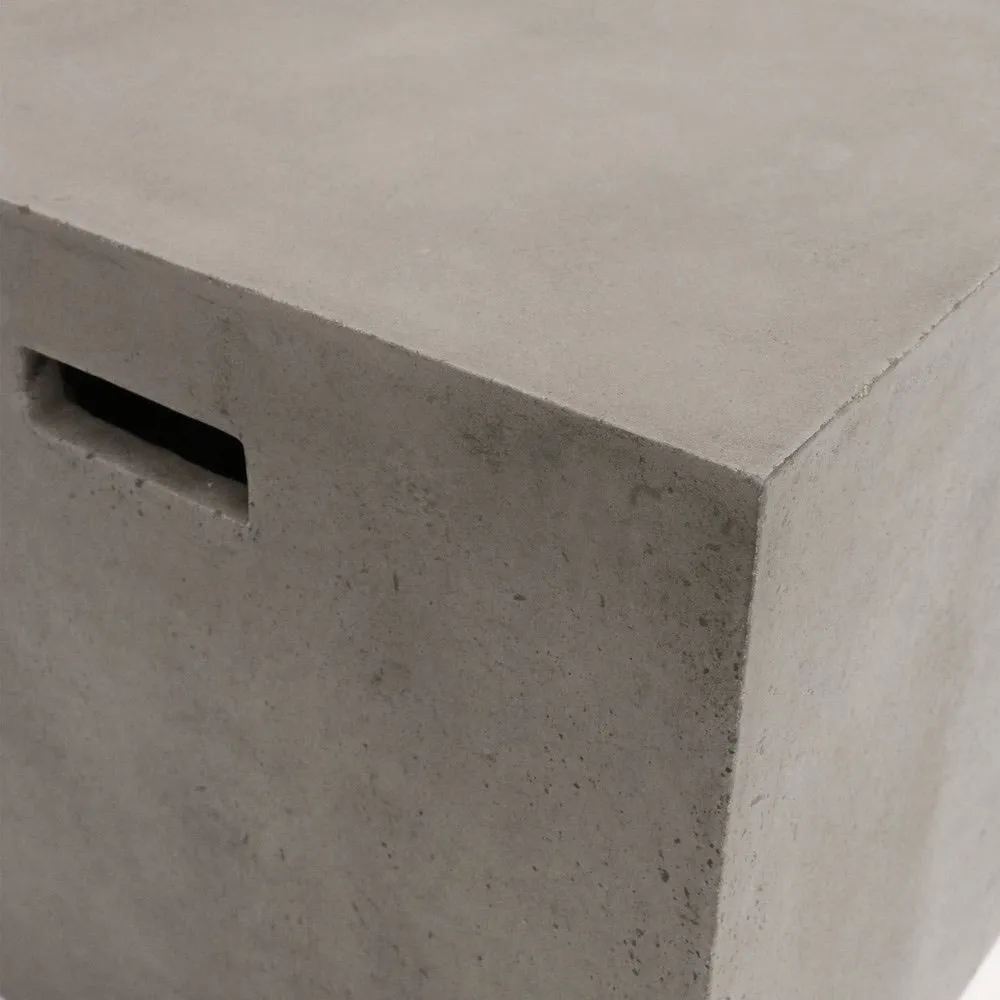 Concrete Cube Side Table / Stool Modern Rustic Minimalist Design