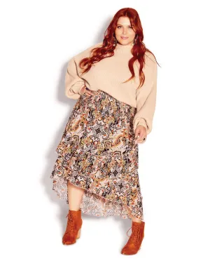 Desert Bloom Printed Ruffled Skirt | Desert Bloom