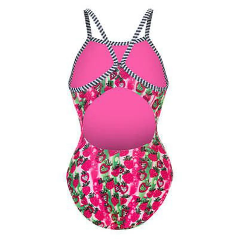 Dolfin Uglies Womens  V2 Back One Piece Swimsuit | Very Berry