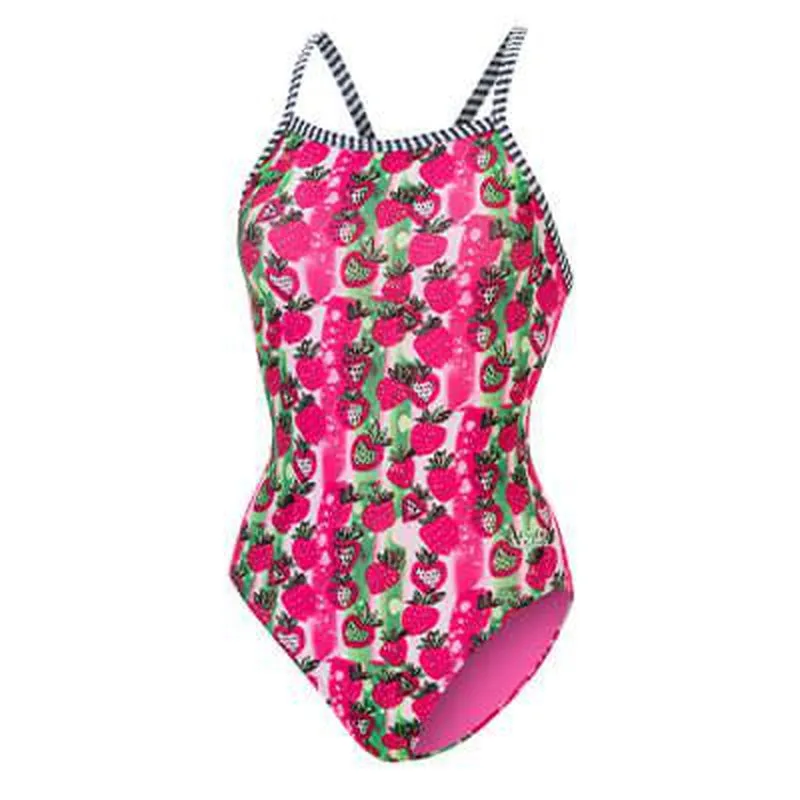Dolfin Uglies Womens  V2 Back One Piece Swimsuit | Very Berry