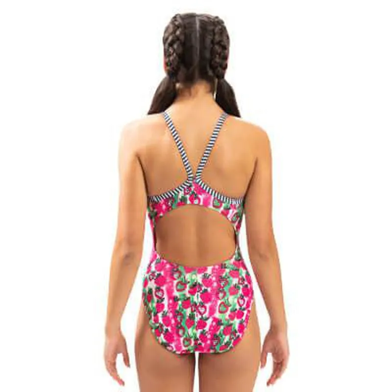 Dolfin Uglies Womens  V2 Back One Piece Swimsuit | Very Berry