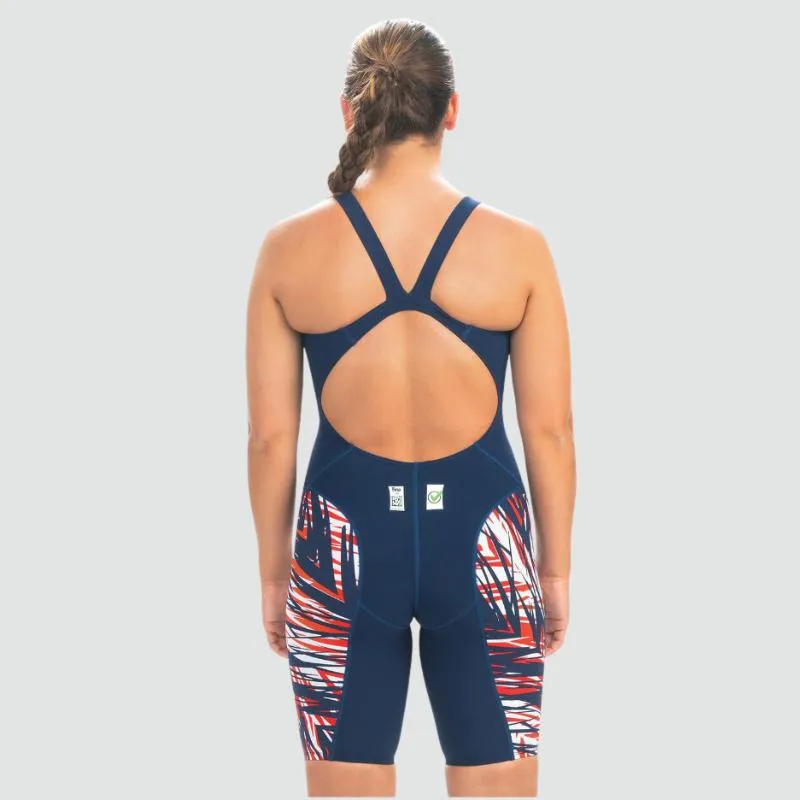 Dolfin Women's FirstStrike Open Back Knee Suit | Navy