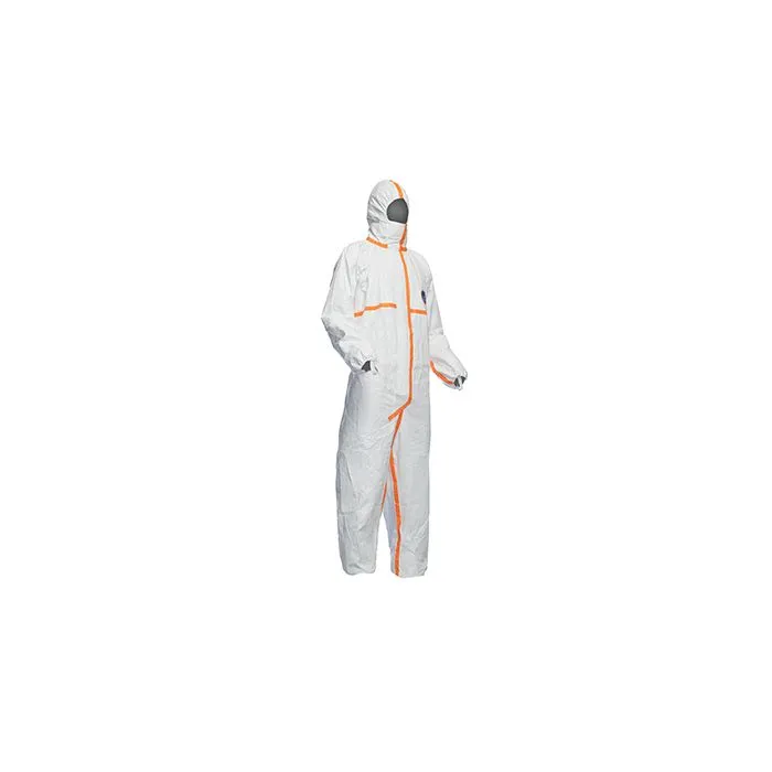 DuPont Tyvek 800 TJ198TWHLG0025 Hooded Coverall, White, Large, Case of 25