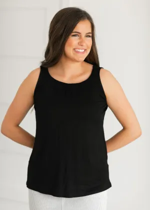 Essential Pleated Neck Layering Tank