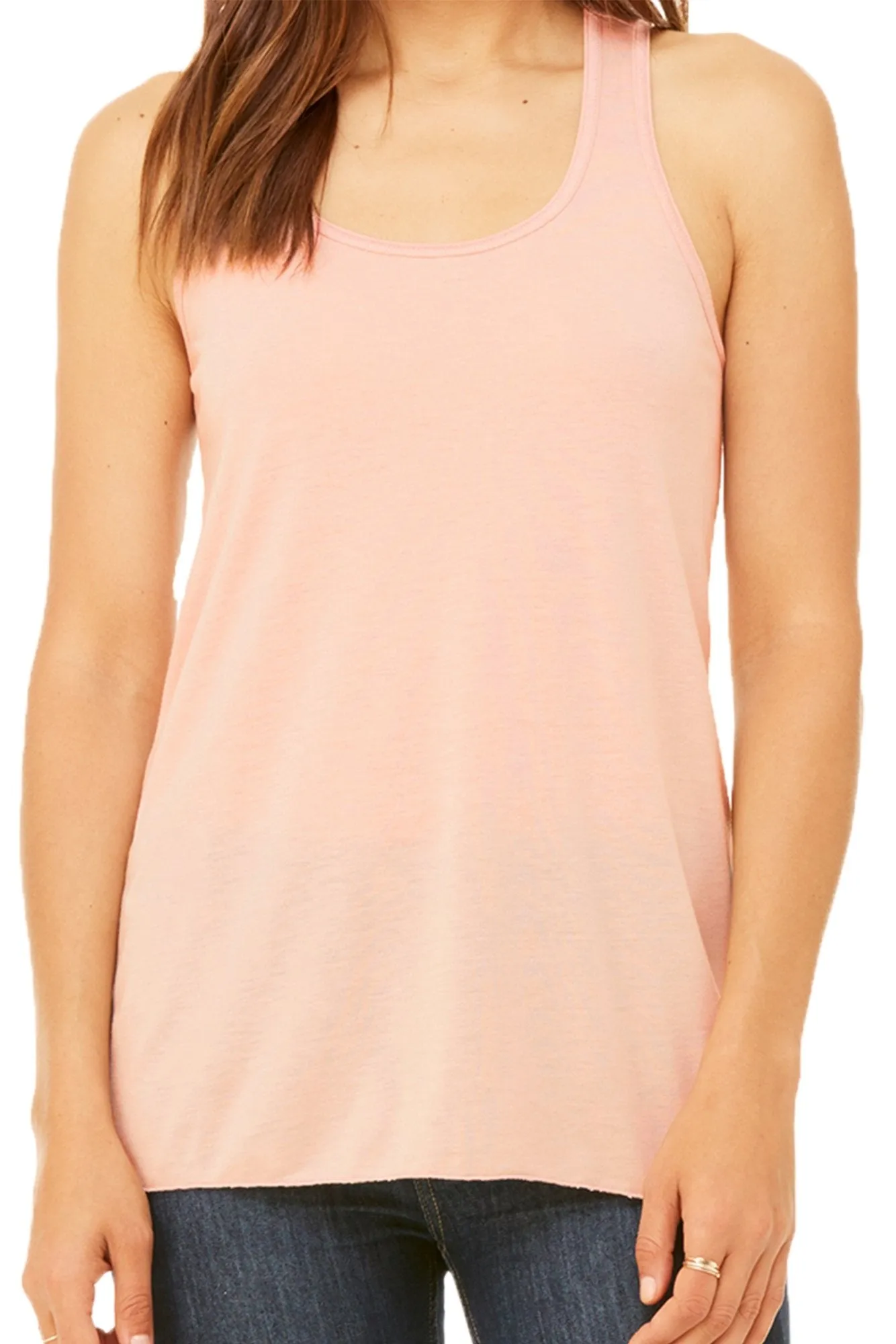 Float Drink Tan Repeat Flowy Racerback Tank