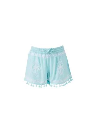 Girls Sienna Sky White Shorts
