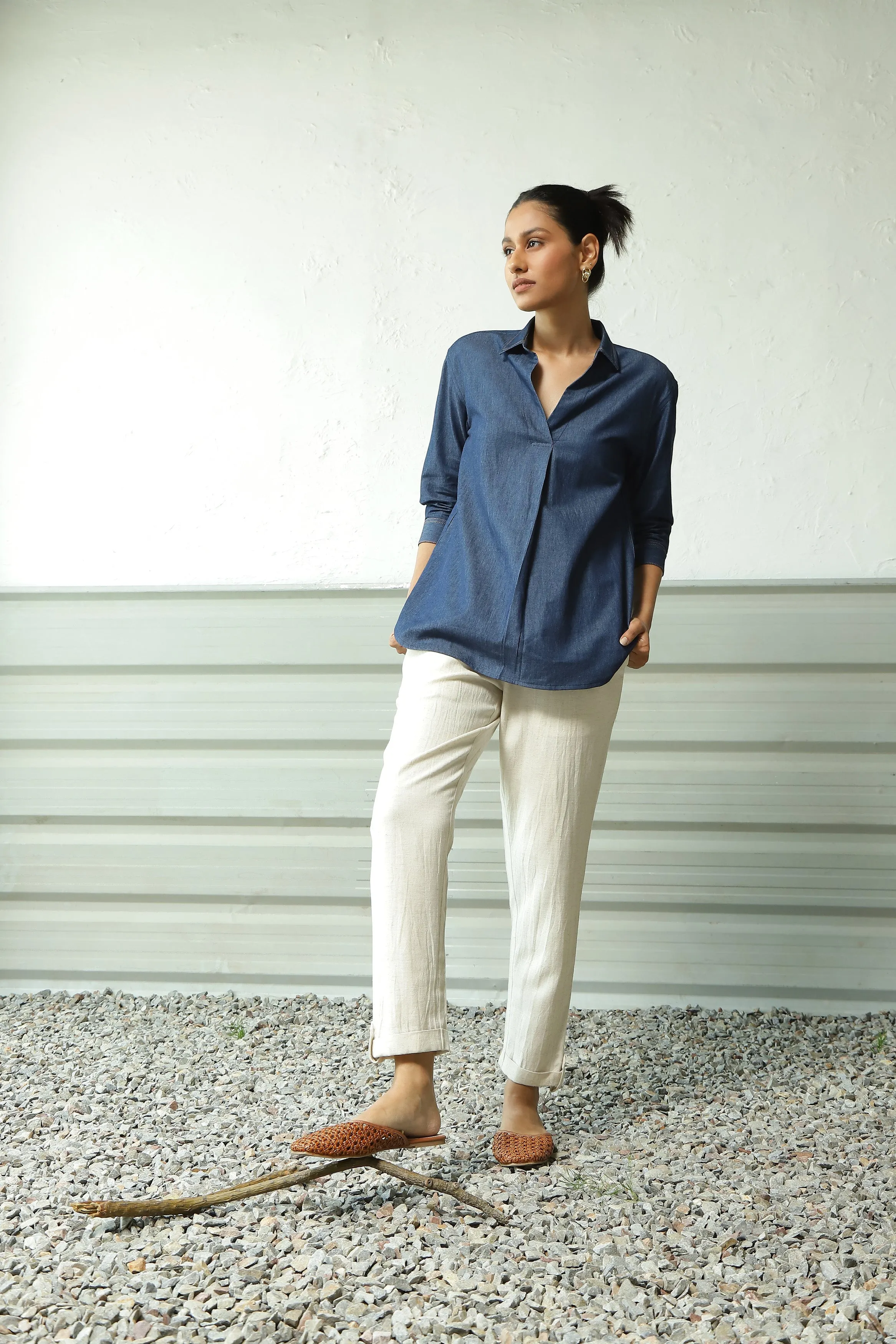 Grace Denim Top