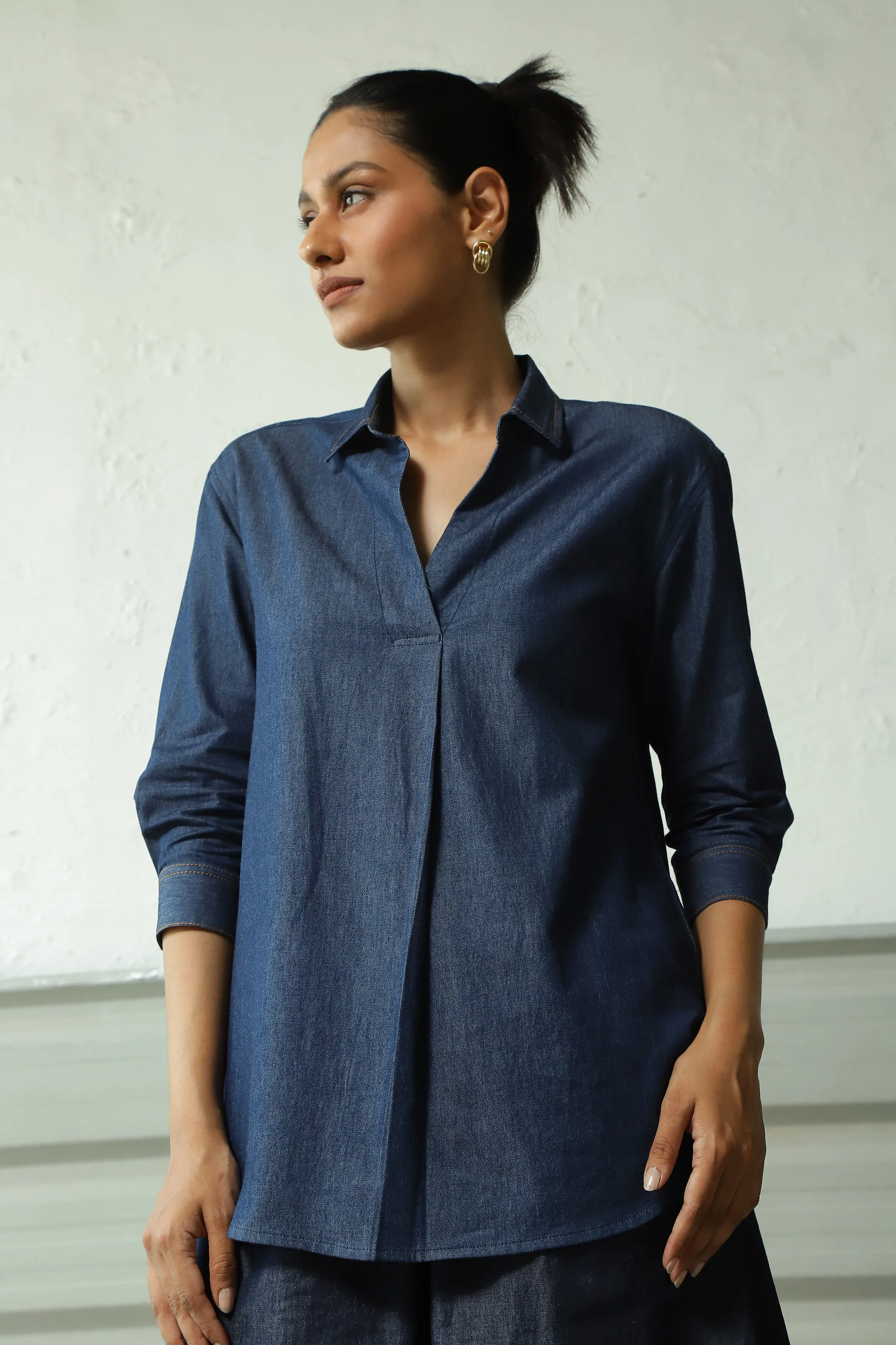 Grace Denim Top