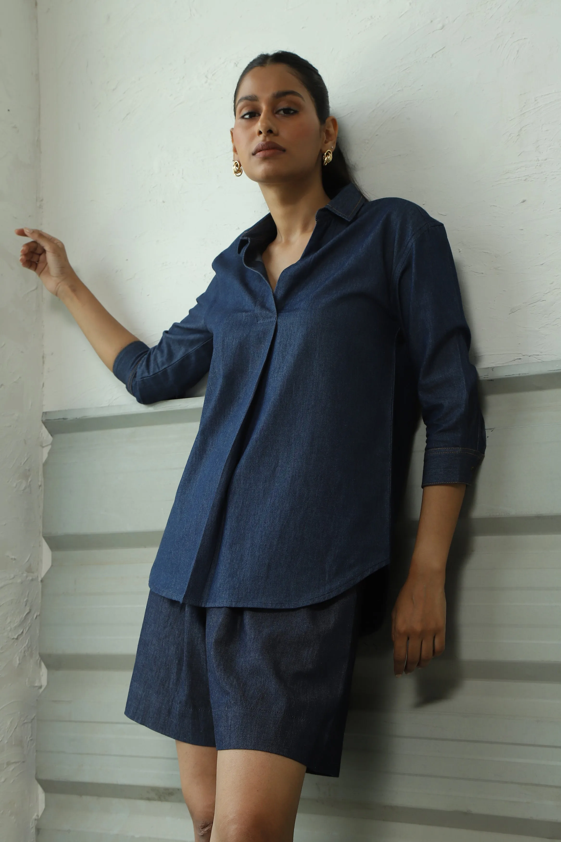Grace Denim Top