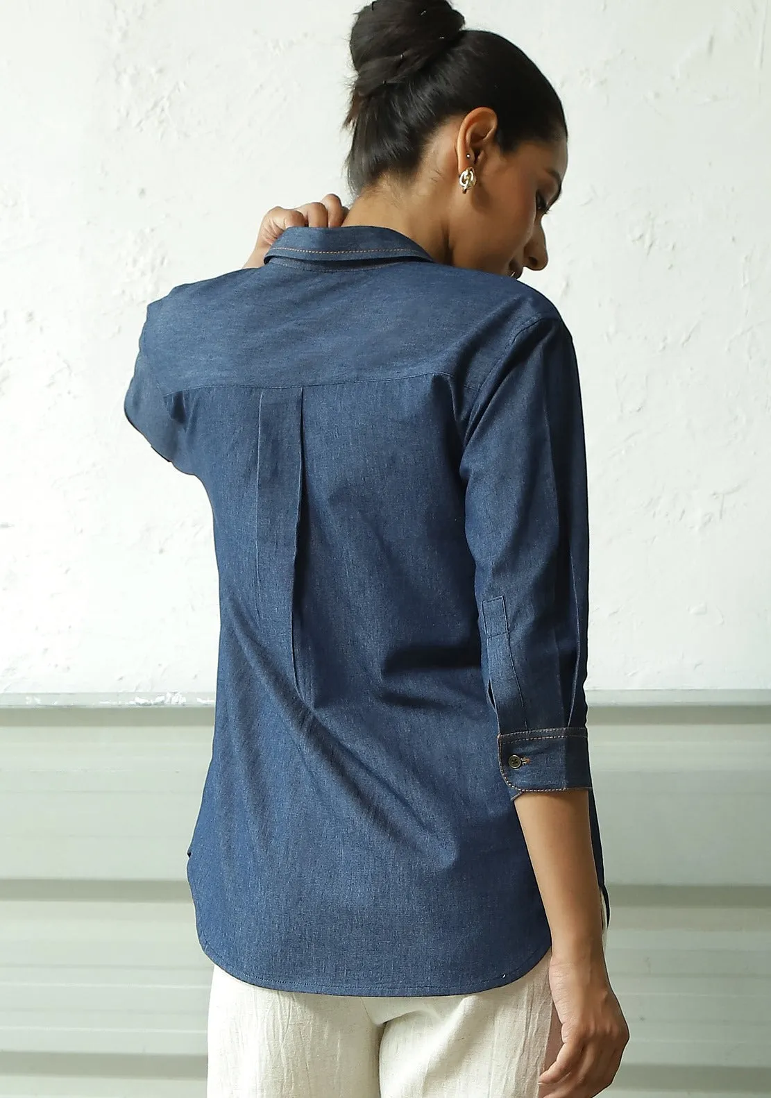 Grace Denim Top