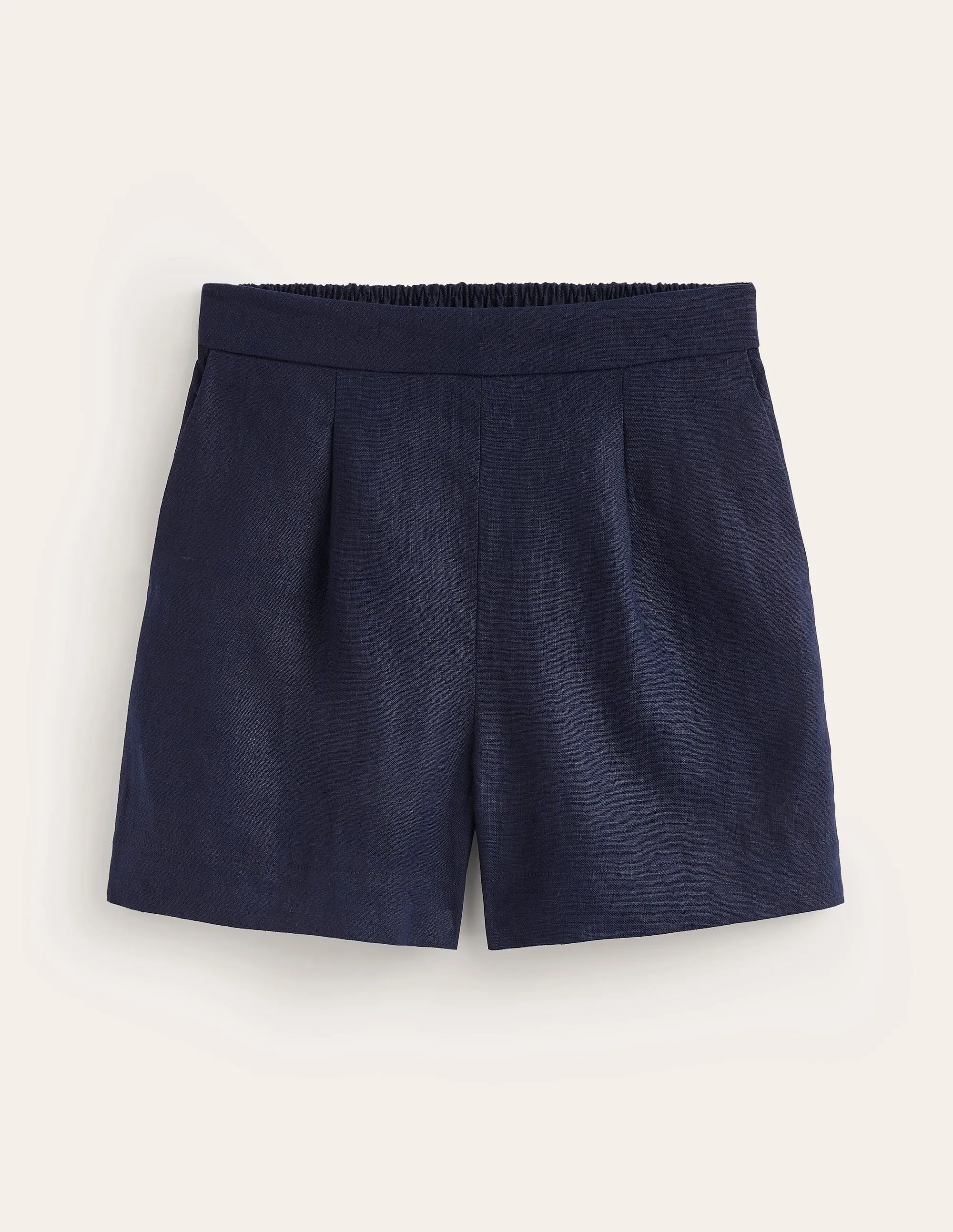 Hampstead Linen Shorts-Navy