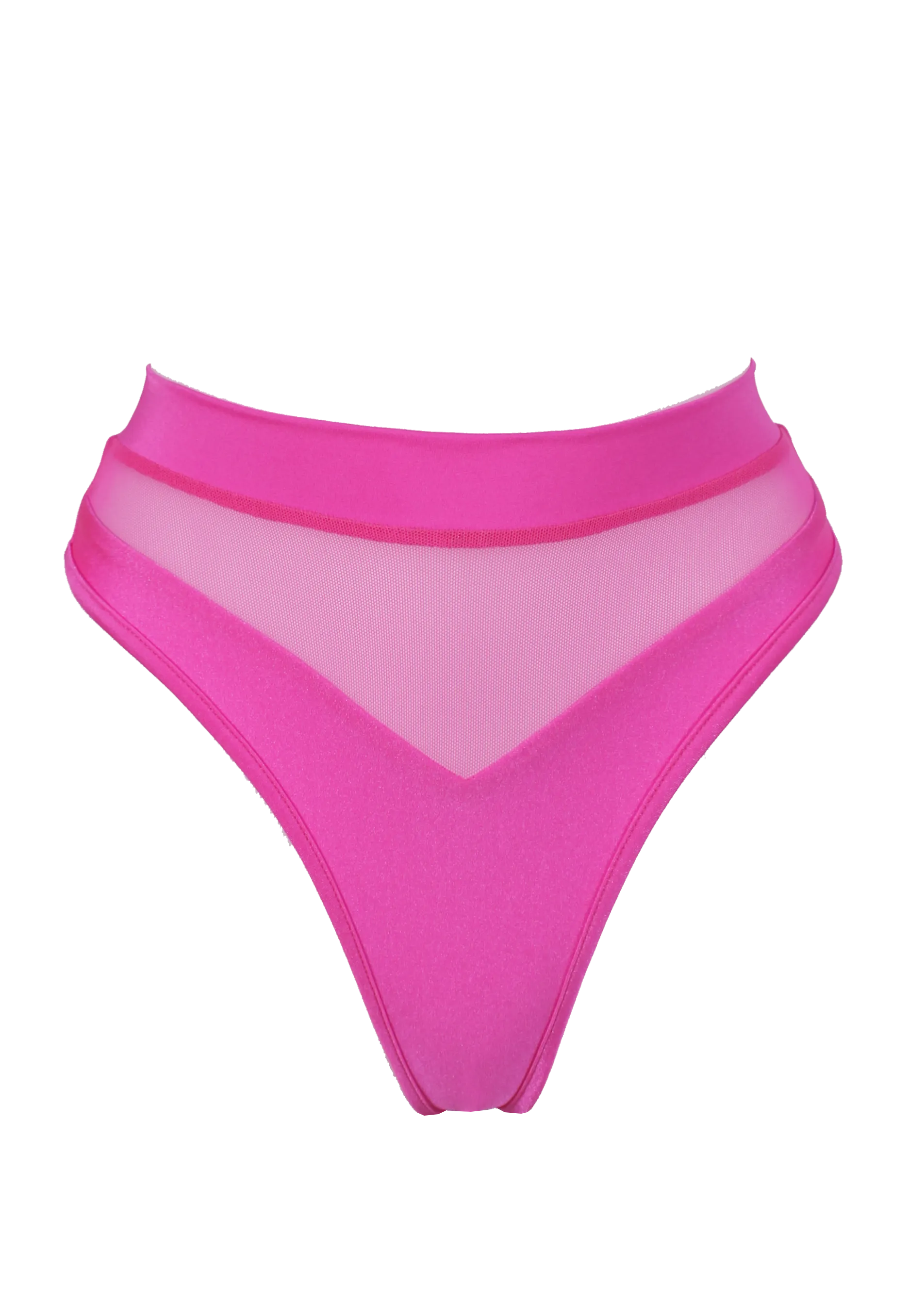 High-Cut Bottom 1/2 Mesh / BOND NEON PINK