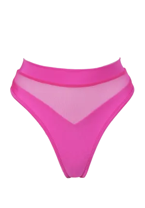 High-Cut Bottom 1/2 Mesh / BOND NEON PINK