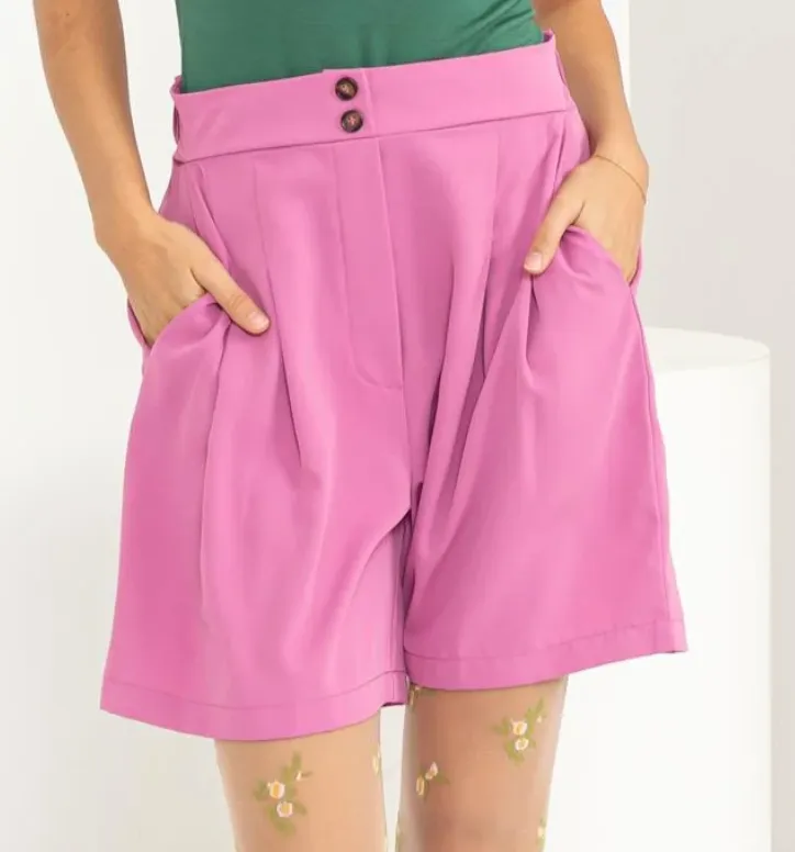 High Waist Bermuda Short