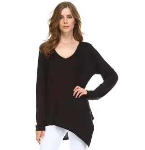 JOH Kelly L/S V-Neck Top Black