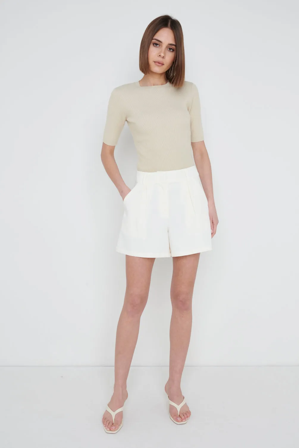 Jordan A-Line Shorts - Cream