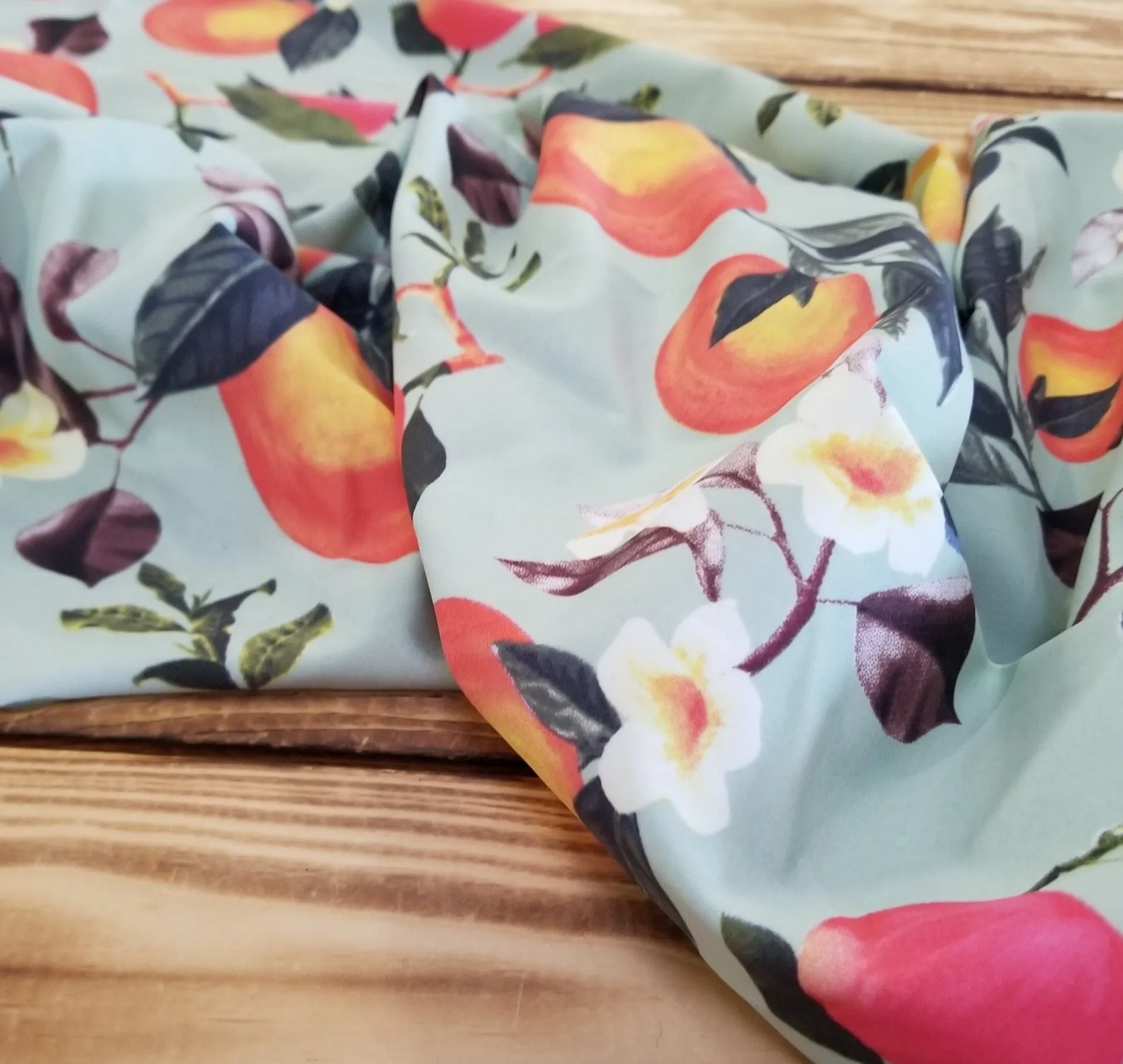 LA FInch 5 yard precut: 5 yards of Designer Deadstock Nylon Spandex Swim Performance Wear Peaches Knit