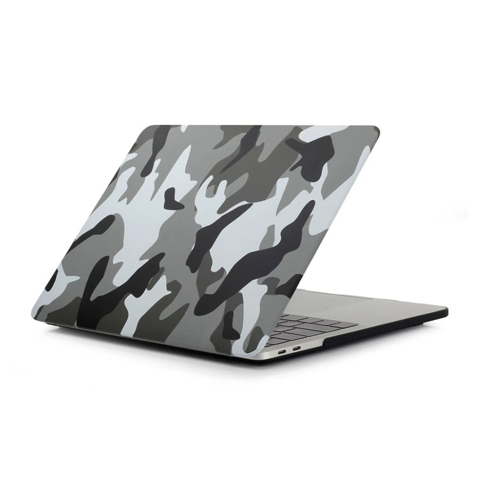 MacBook Pro 13 Touchbar pattern printing protective case - Camouflage Pattern / Grey