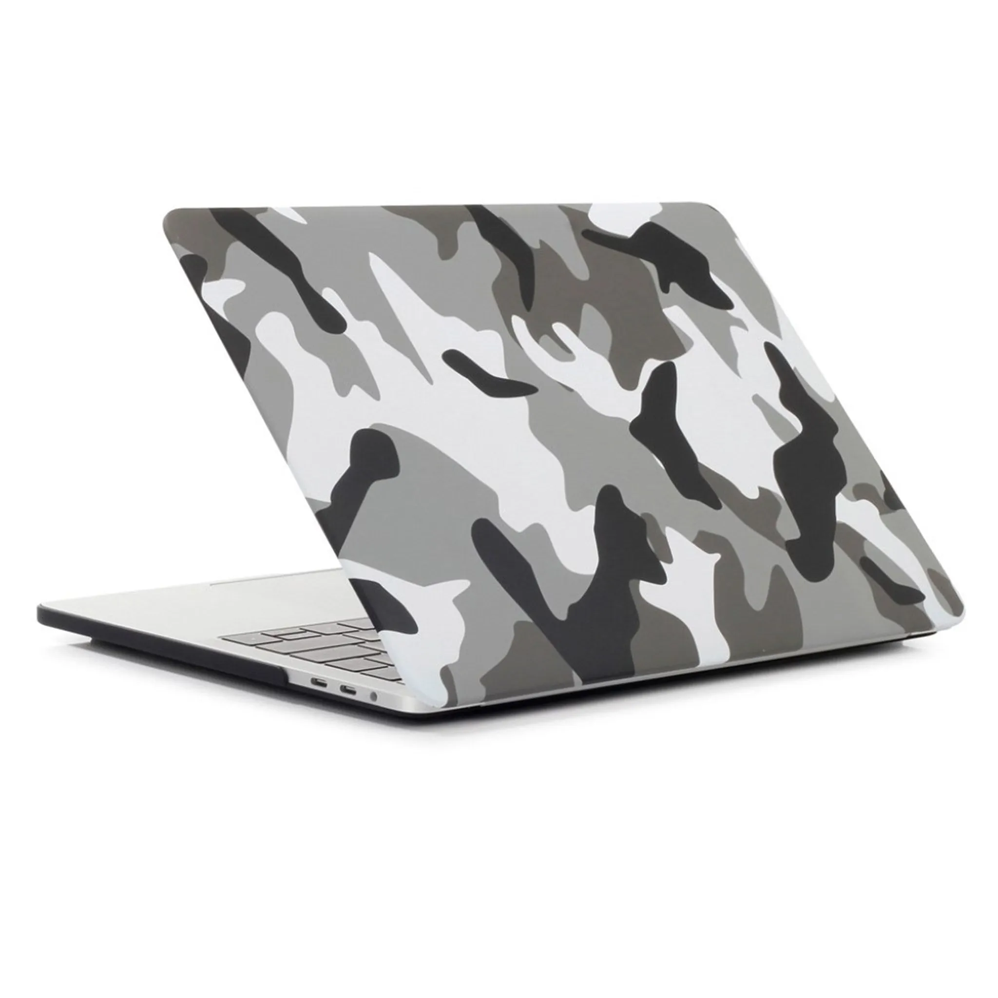 MacBook Pro 13 Touchbar pattern printing protective case - Camouflage Pattern / Grey