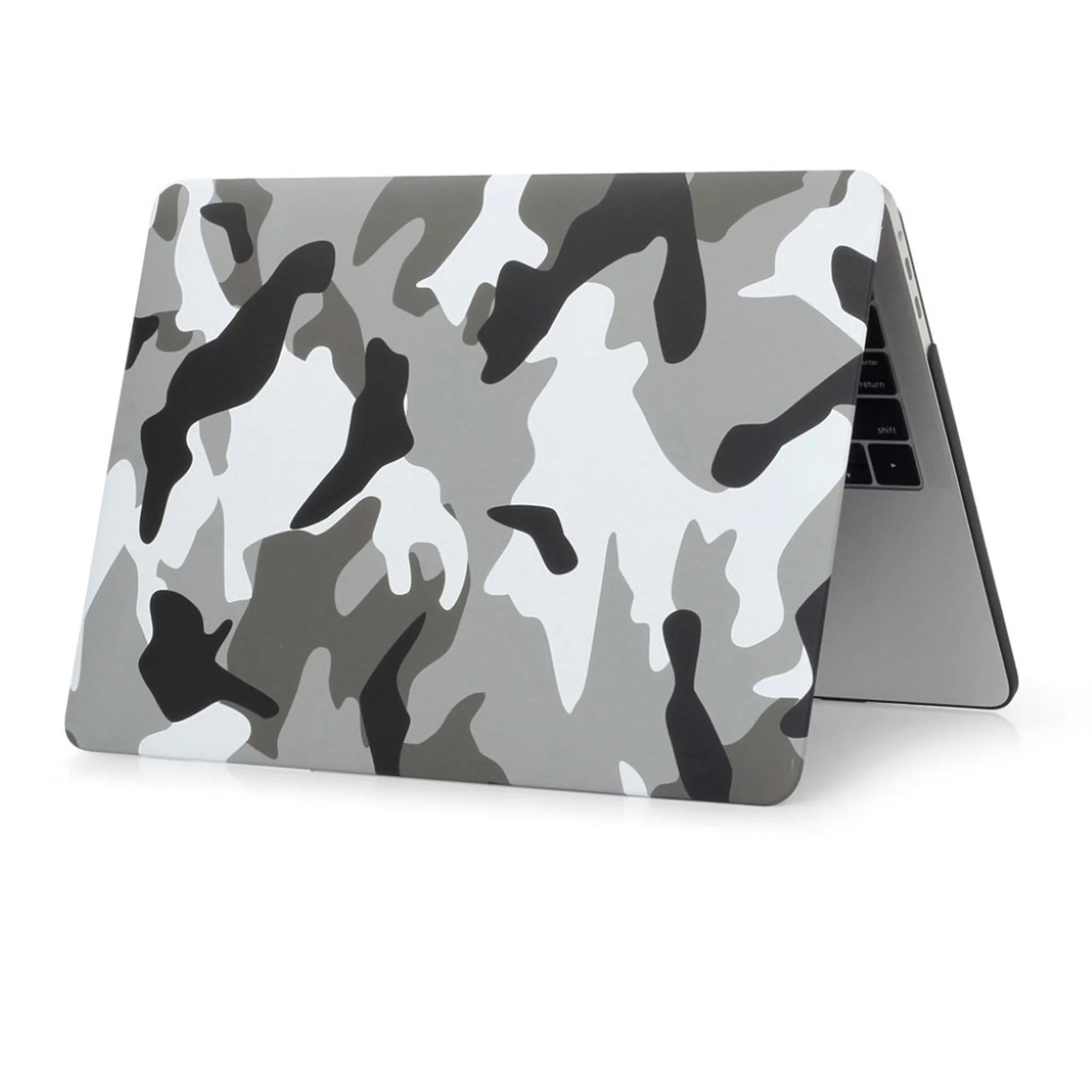 MacBook Pro 13 Touchbar pattern printing protective case - Camouflage Pattern / Grey