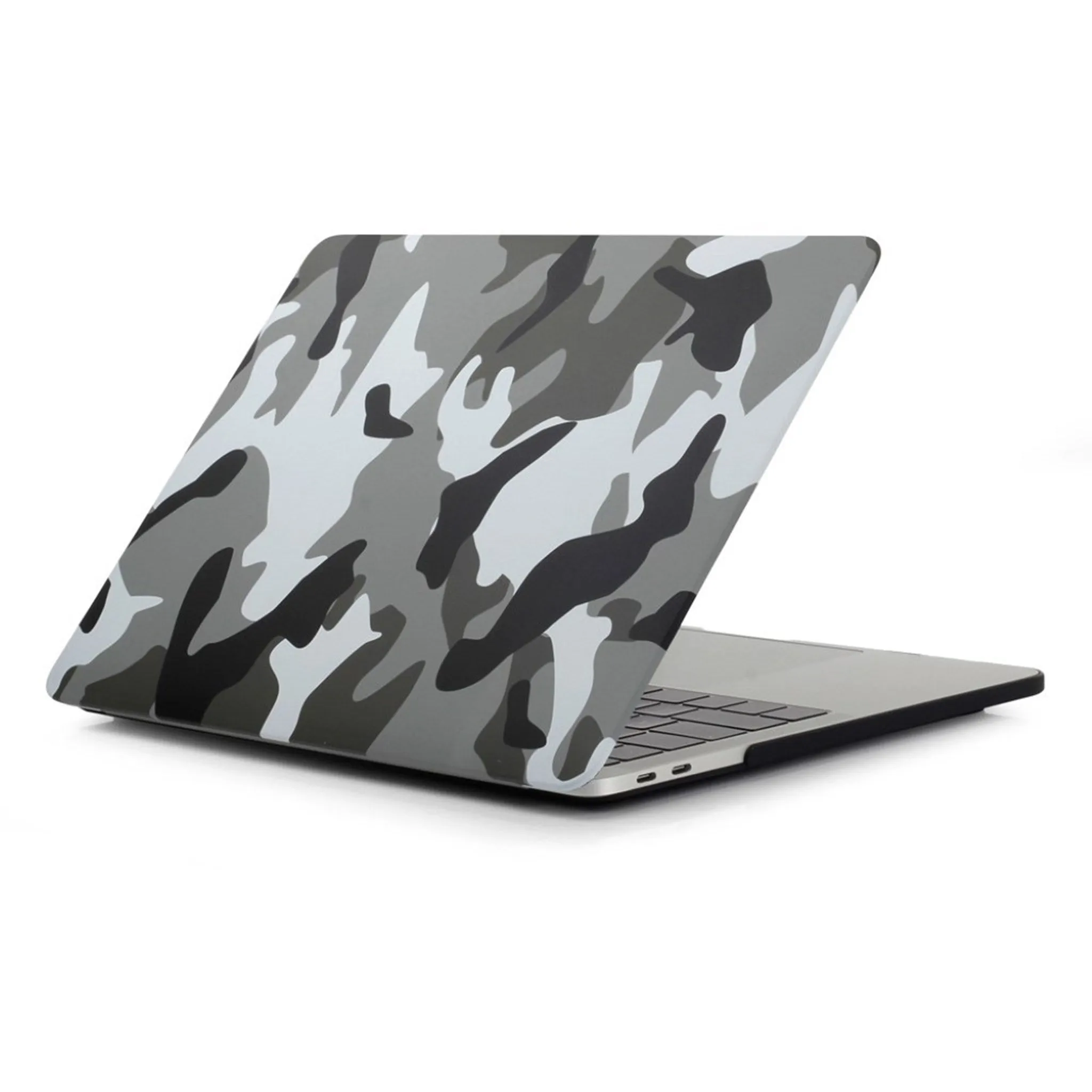 MacBook Pro 13 Touchbar pattern printing protective case - Camouflage Pattern / Grey