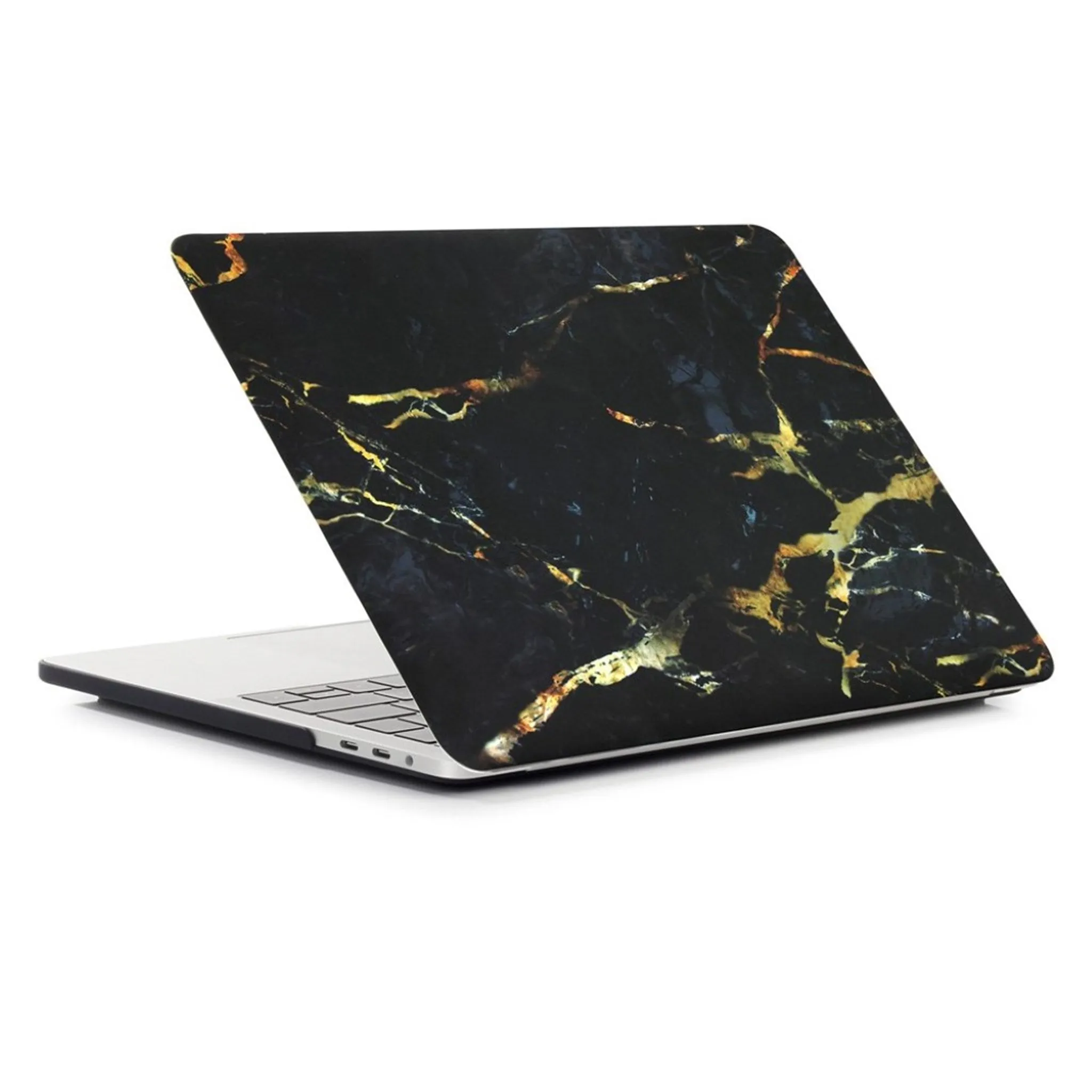 MacBook Pro 13 Touchbar pattern printing protective case - Marble Pattern / Black   Gold