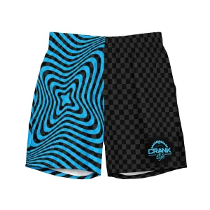 Men's Psychedelic Swirl and Checker Swim Suit
