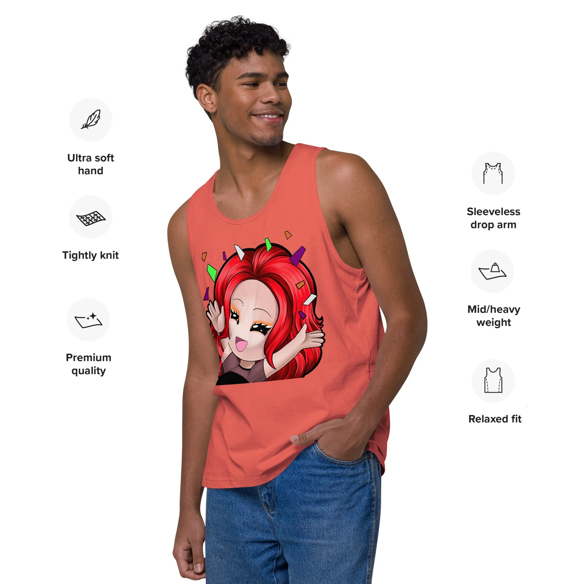 Mizz Ladasha CheerFull Men’s premium tank top