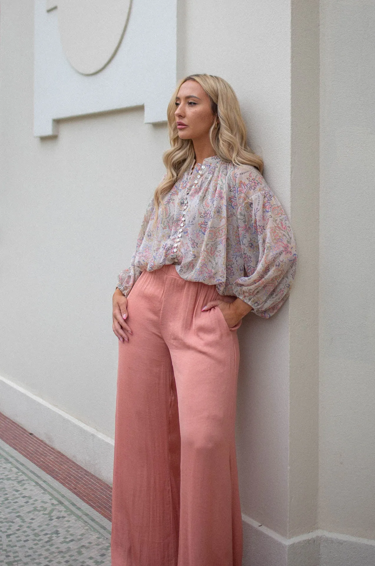 Nora Paisley Button Down Top