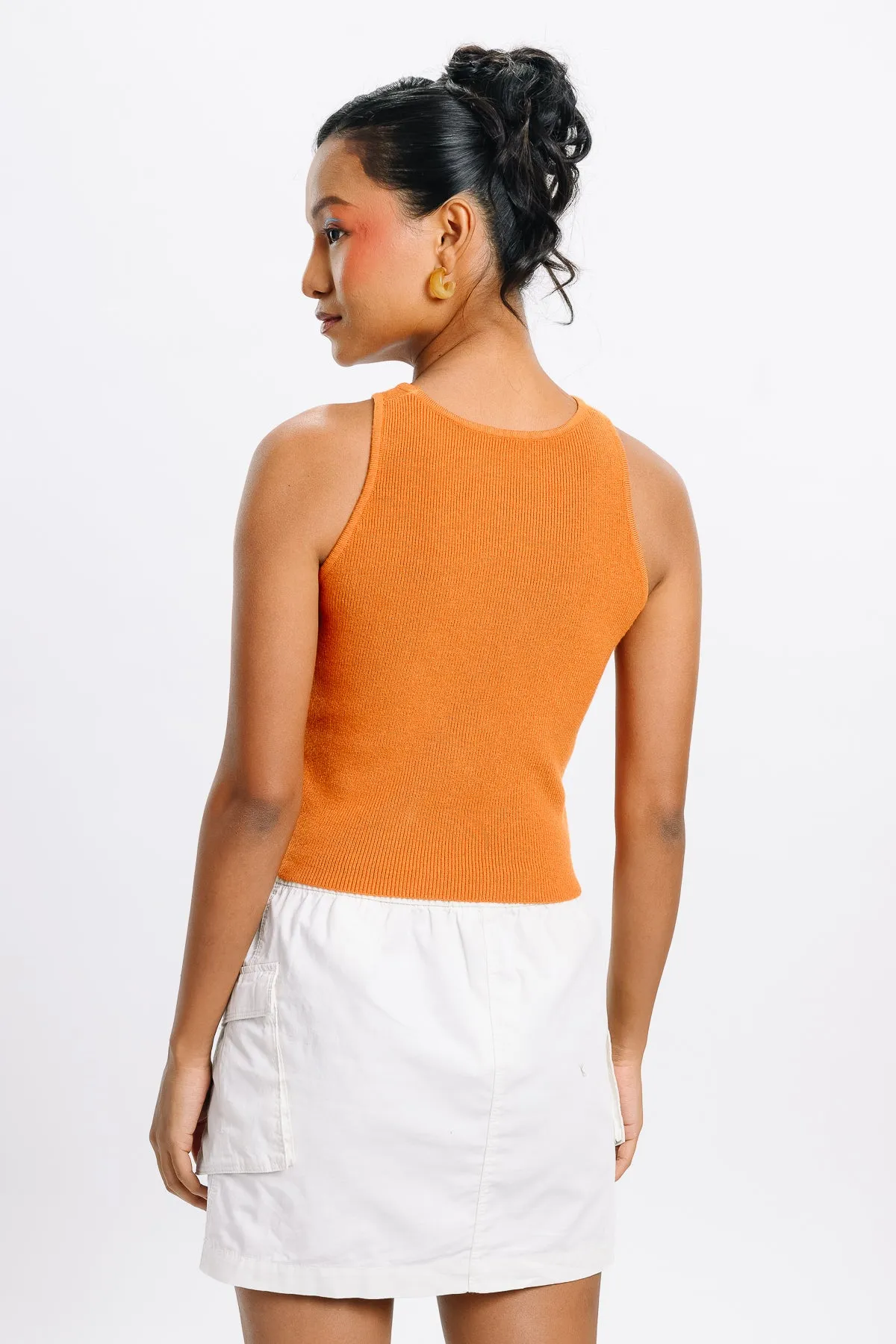 Orange Crop Tank Top