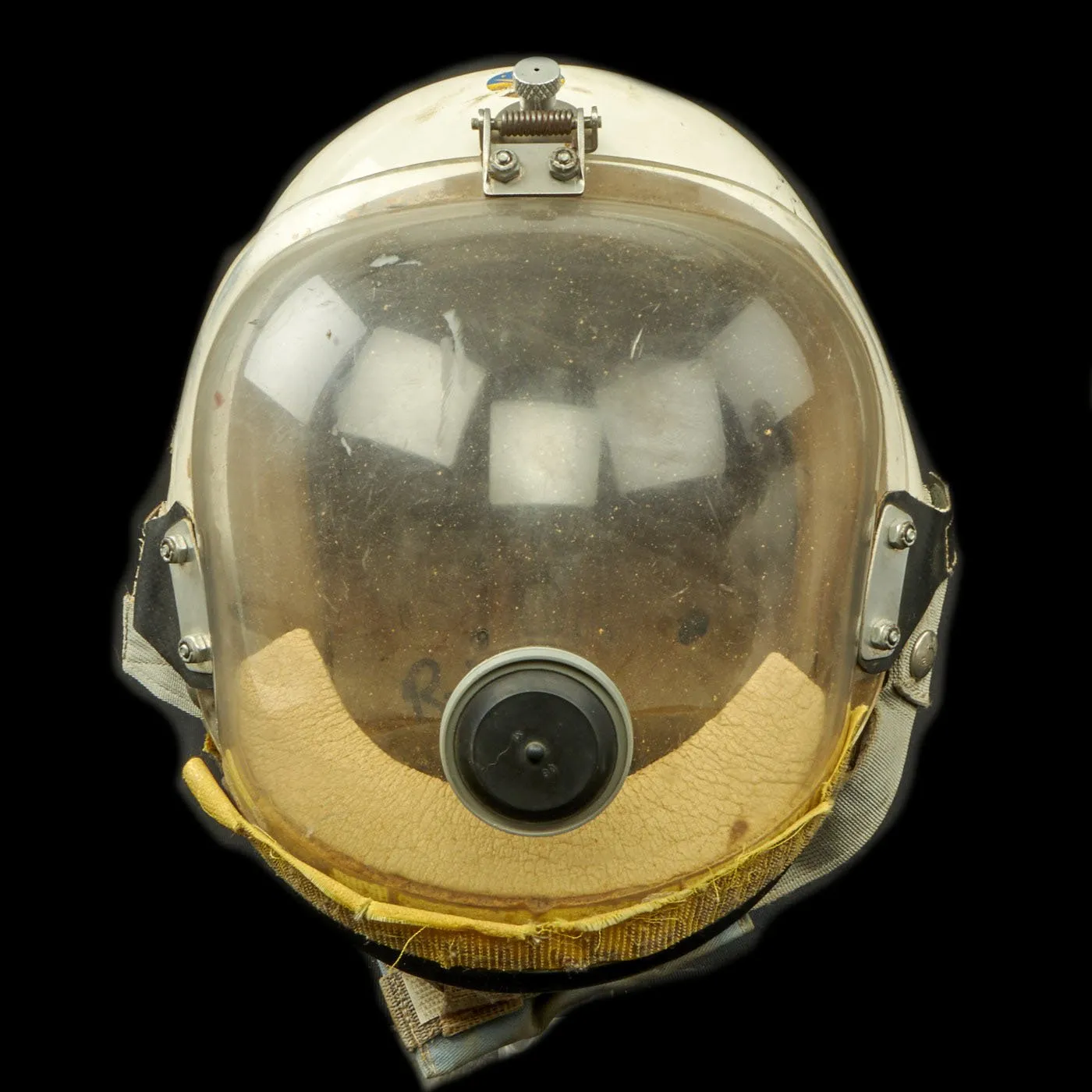 Original U.S. Air Force 1960s Rocket Fuel Handler Helmet