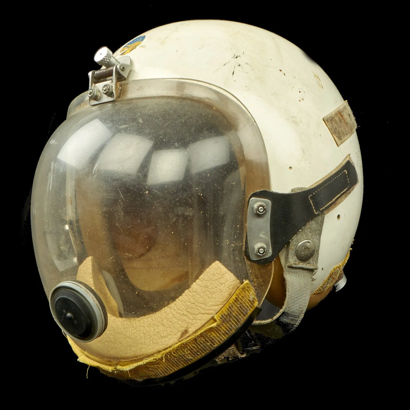 Original U.S. Air Force 1960s Rocket Fuel Handler Helmet