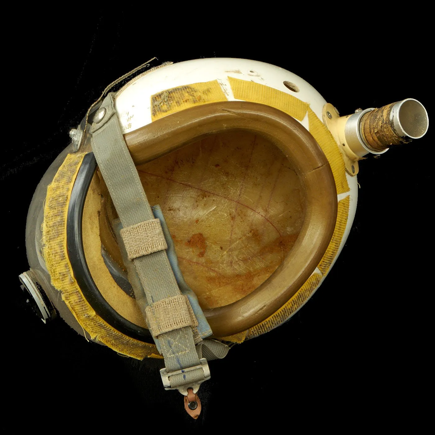 Original U.S. Air Force 1960s Rocket Fuel Handler Helmet