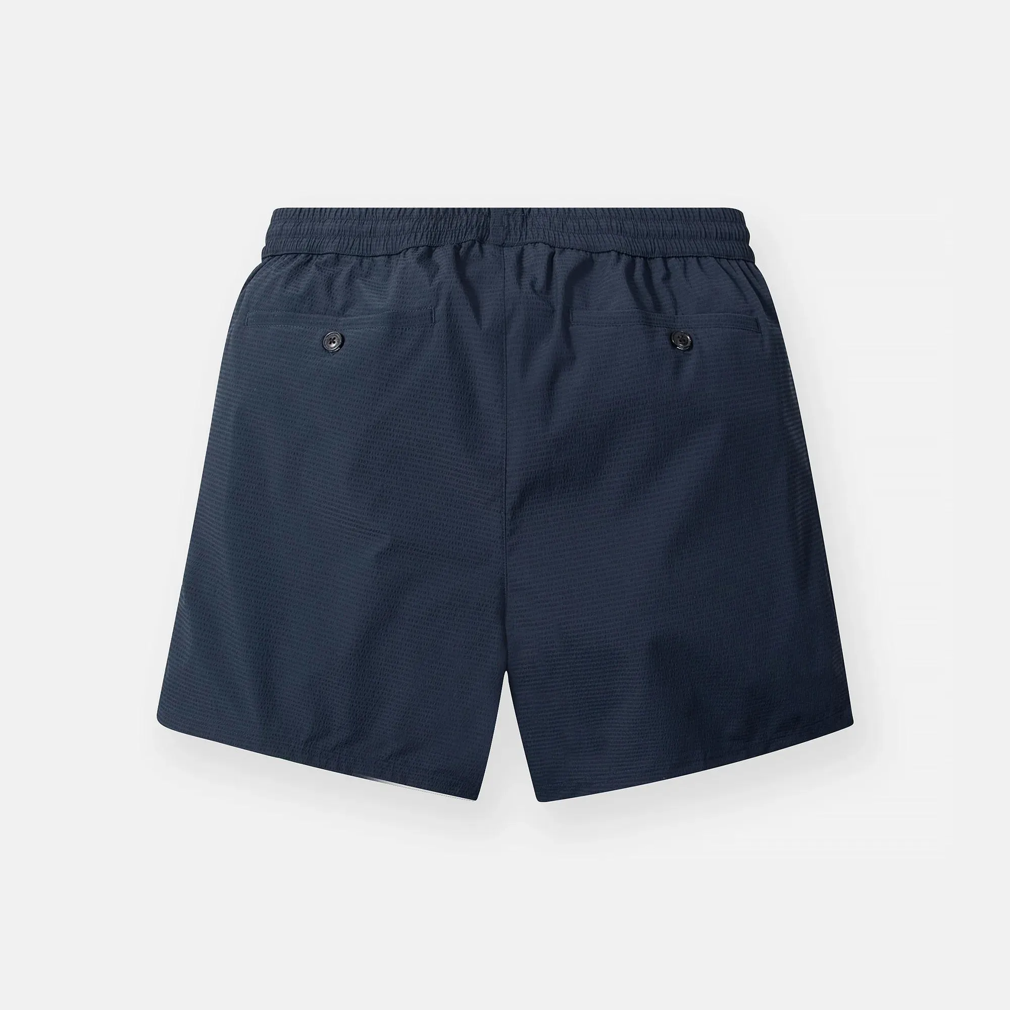 Paper Planes Navy Seersucker Shorts