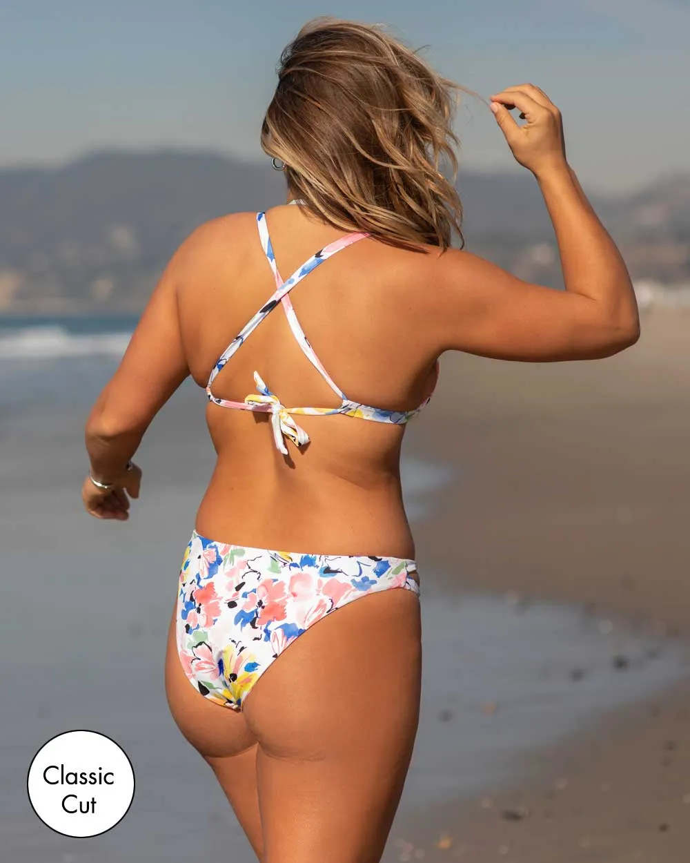 Peekaboo Crisscross Halter Bathingsuit Top & Peekaboo Bottom