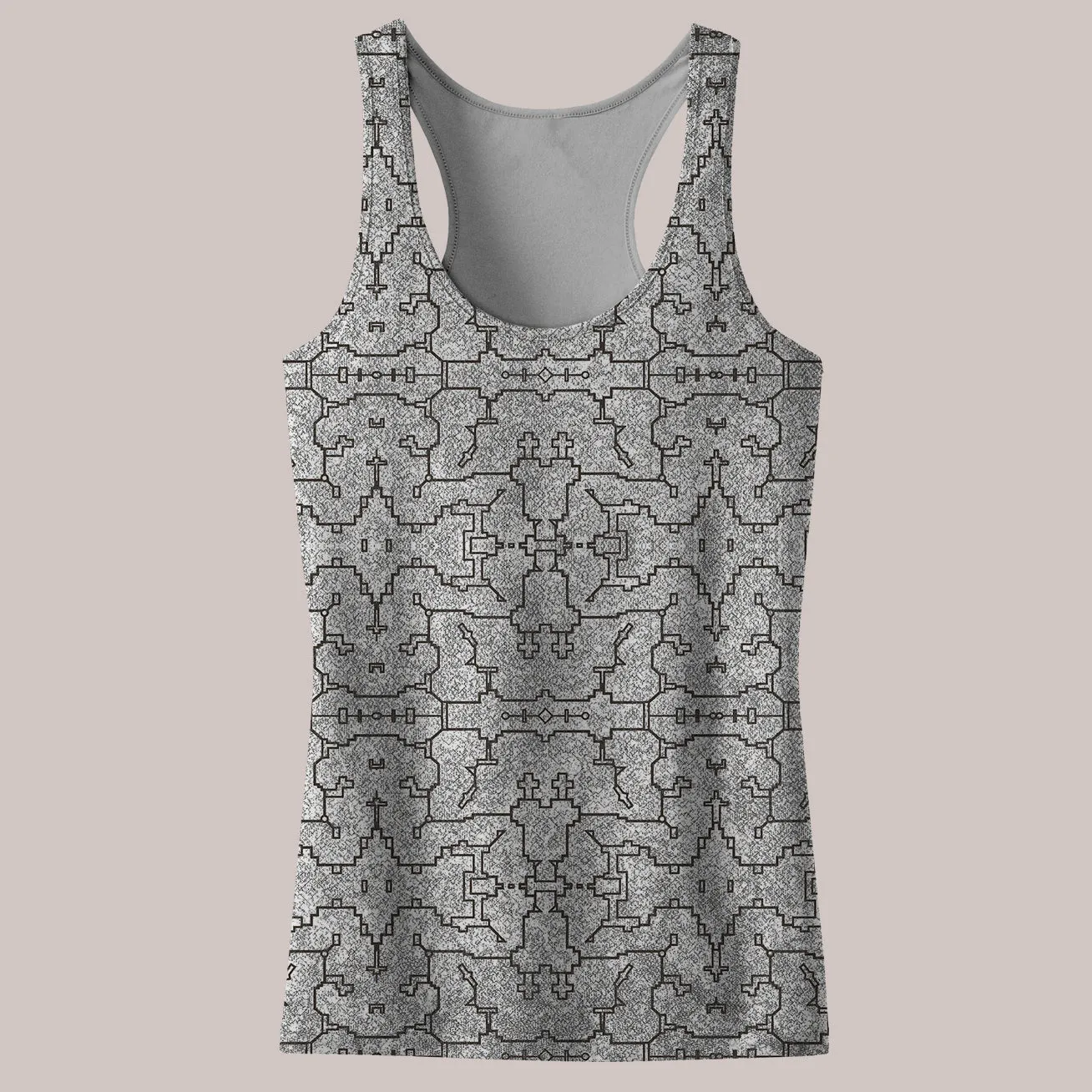 Psychedelic Tank Top (UV/RGB, Eco-Friendly, Womens, Racerback) | KENE